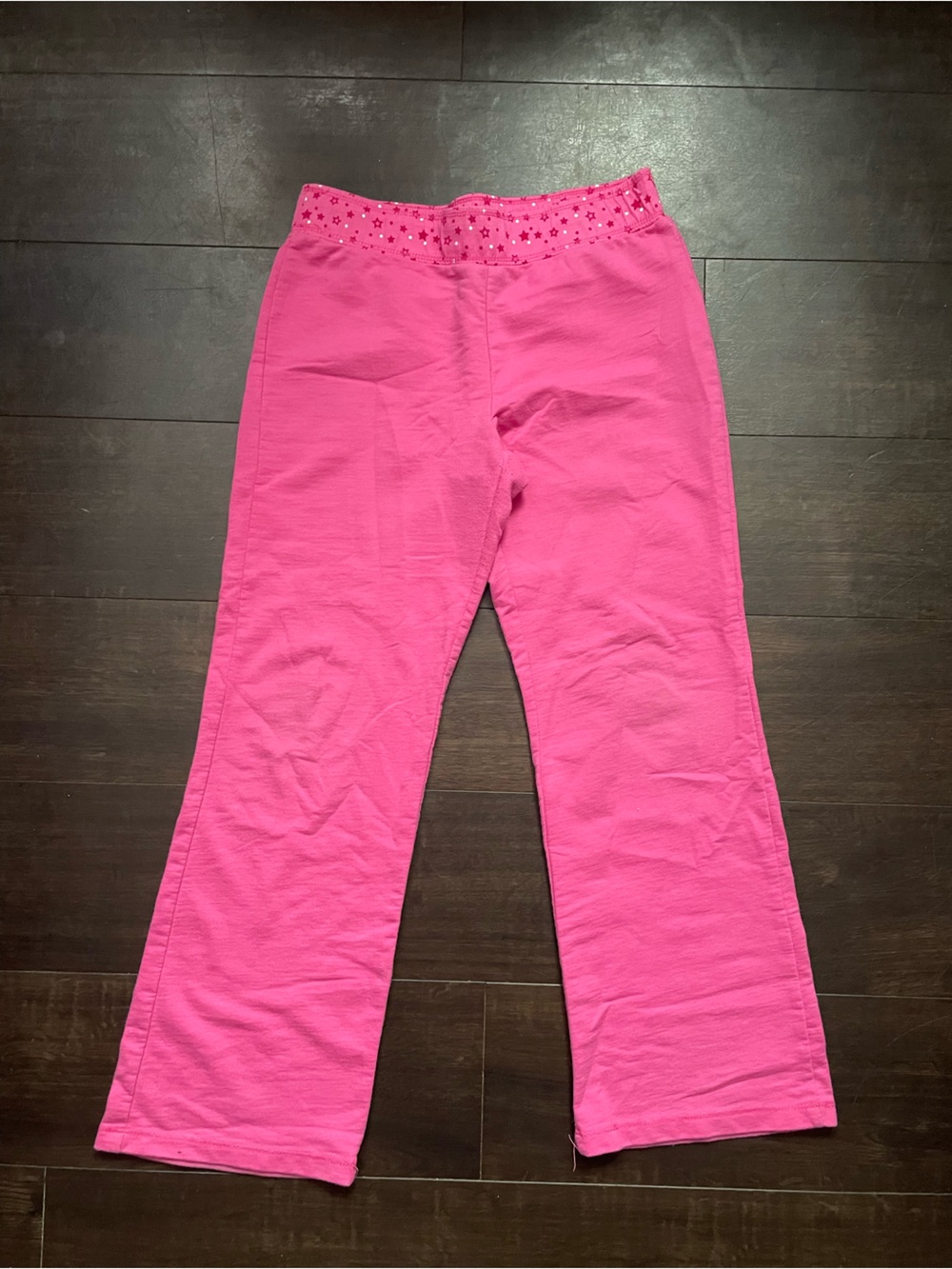 starry pink yoga pants